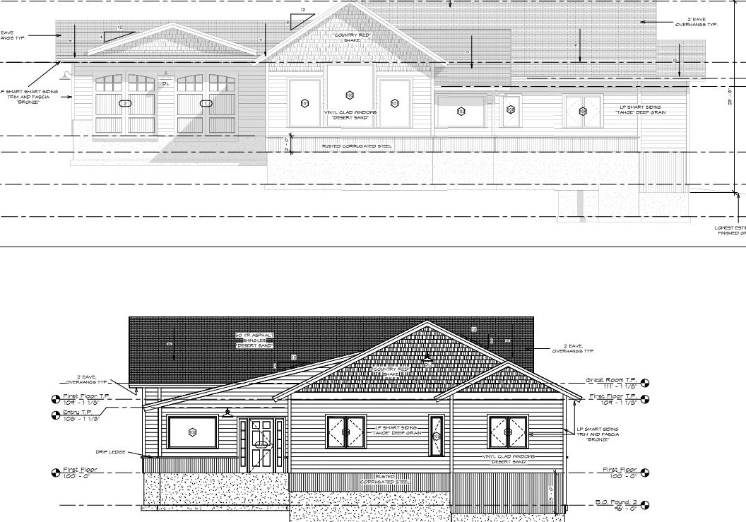 380 front&left elevations